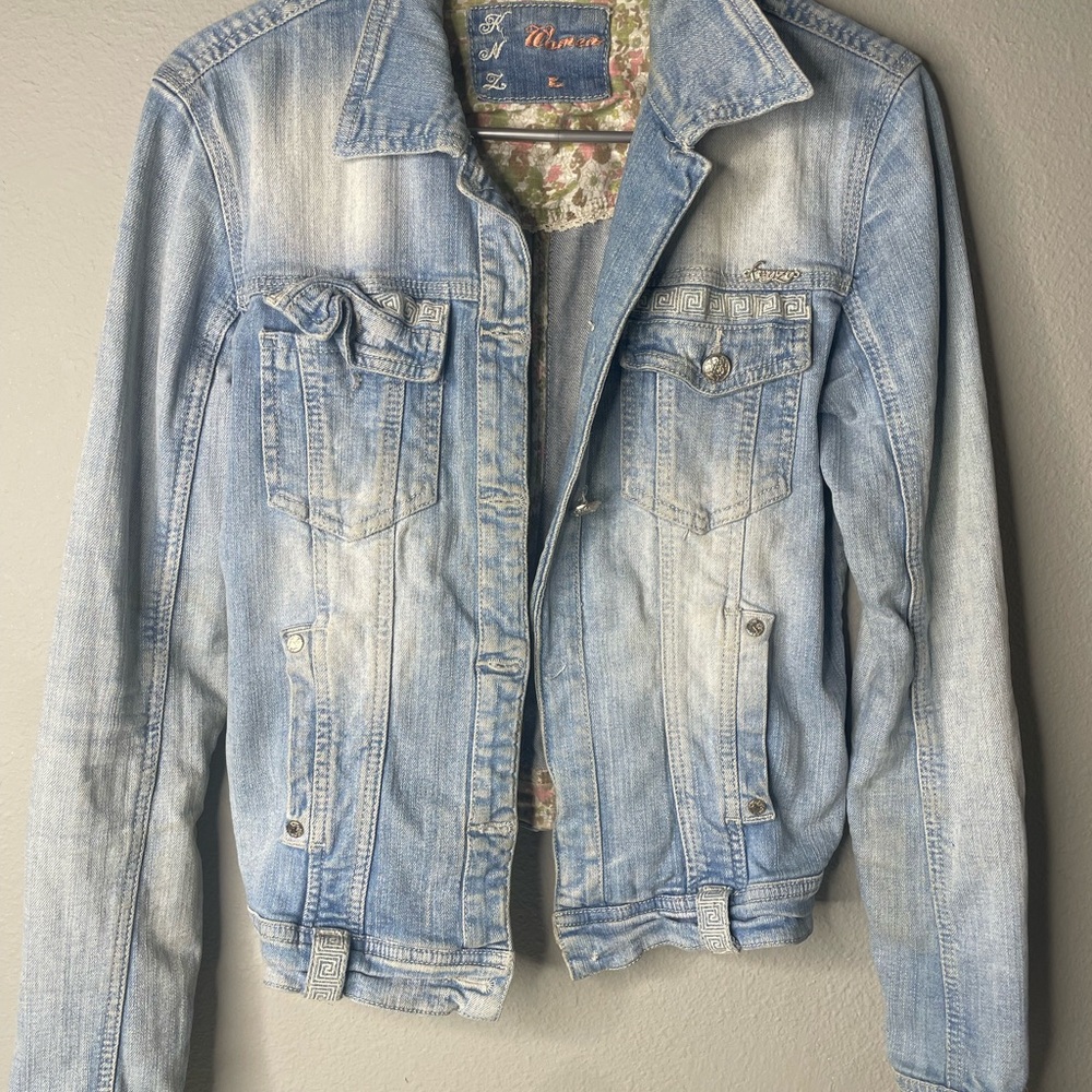 Kenzo Denim Jacket in Light Blue - Women’s Casual Jean Jacket